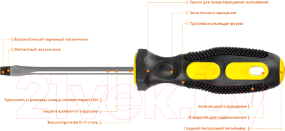 Отвертка Stayer 2509-06-10-z03