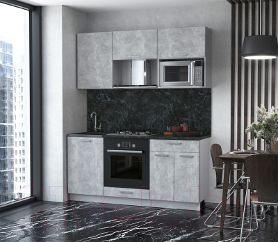 Готовая кухня Интерлиния Мила Лайт 1.7 ВТ