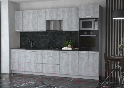 Готовая кухня Интерлиния Мила Лайт 3.0 ВТ