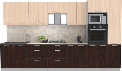 Готовая кухня Интерлиния Мила Лайт 3.6 ВТ - фото