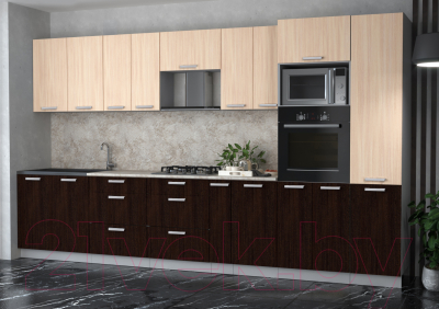 Готовая кухня Интерлиния Мила Лайт 3.6 ВТ