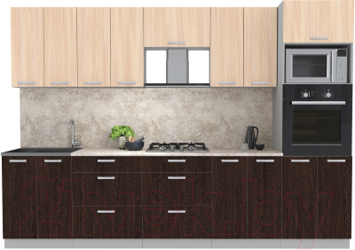 Готовая кухня Интерлиния Мила Лайт 3.0 ВТ - фото