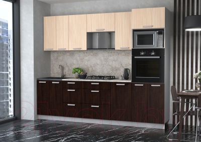 Кухонный гарнитур Интерлиния Мила Лайт 2.6 ВТ