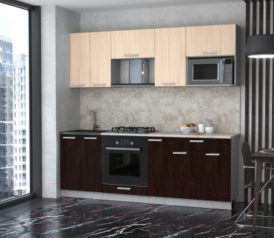 Готовая кухня Интерлиния Мила Лайт 2.2 ВТ