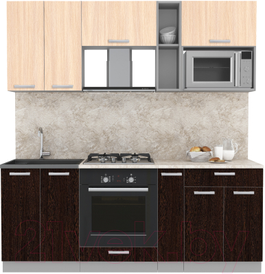 Готовая кухня Интерлиния Мила Лайт 2.0 ВТ - фото