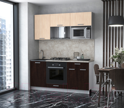 Готовая кухня Интерлиния Мила Лайт 1.7 ВТ