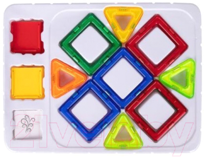 Конструктор магнитный Brauberg Kids Magnetic Blocks-26 / 663844