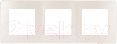 Рамка для выключателей и розеток ЭРА Сатин 12-5103-15 / Б0052528 - фото
