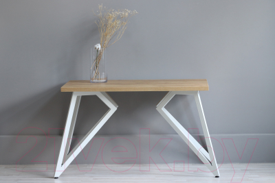 Обеденный стол Millwood Женева Л 120x70x75 (дуб золотой Craft/металл белый)