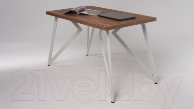 Обеденный стол Millwood Женева Л 120x70x75 (дуб табачный Craft/металл белый)