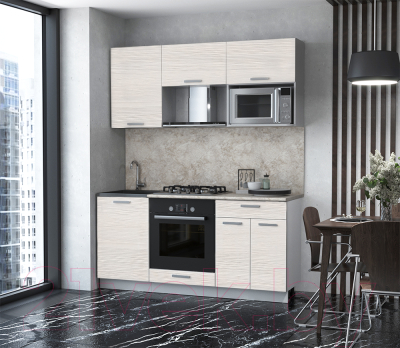 Готовая кухня Интерлиния Мила Лайт 1.7 ВТ