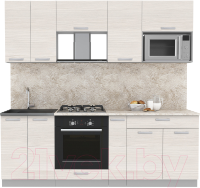 Готовая кухня Интерлиния Мила Лайт 2.2 ВТ - фото