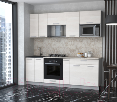 Готовая кухня Интерлиния Мила Лайт 2.2 ВТ