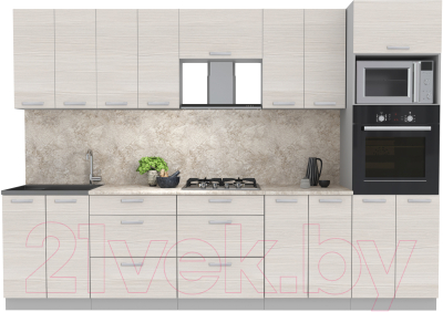 Готовая кухня Интерлиния Мила Лайт 3.0 ВТ - фото