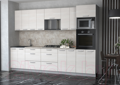 Готовая кухня Интерлиния Мила Лайт 3.0 ВТ