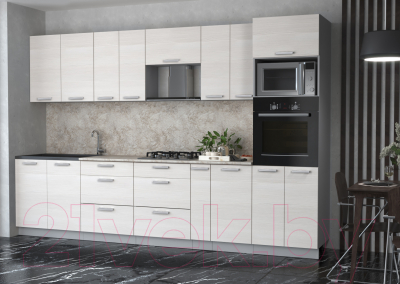 Готовая кухня Интерлиния Мила Лайт 3.2 ВТ