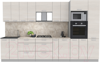 Готовая кухня Интерлиния Мила Лайт 3.4 ВТ - фото