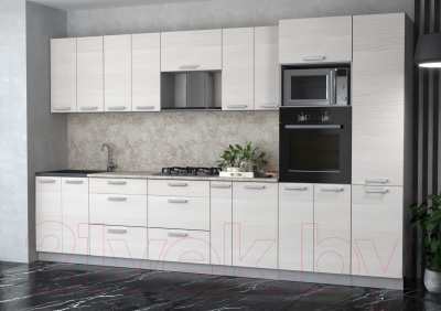 Готовая кухня Интерлиния Мила Лайт 3.4 ВТ