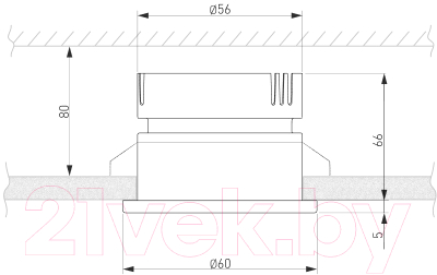 Точечный светильник Elektrostandard 7W 4200K SB 25026/LED (бронза)