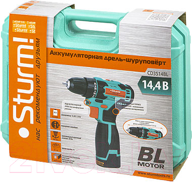Аккумуляторная дрель-шуруповерт Sturm! CD3514BL