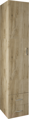 Шкаф-пенал Артём-Мебель ДСП СН-100.01 (дуб крафт белый/дуб крафт серый) - фото