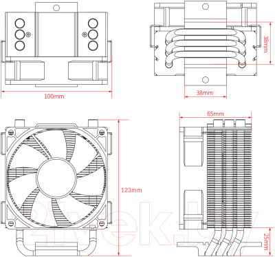 Кулер для процессора ID-Cooling SE-903-XT