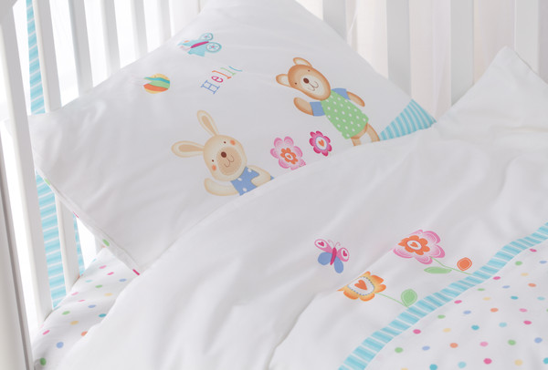 Комплект постельный для малышей Perina Глория Hello / Г3-03.0 - фото