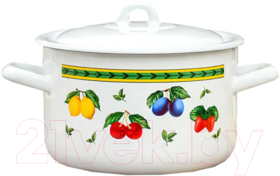 Кастрюля ЭСТЕТ Фруктовое ассорти / ЭТ-72537 - фото