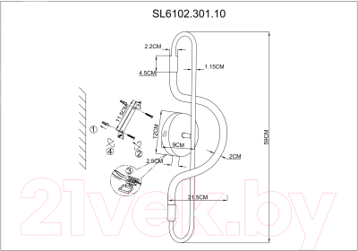 Бра ST Luce Sagrato SL6102.301.10