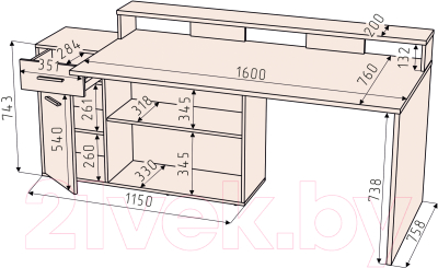 Компьютерный стол Интерлиния Skill-3