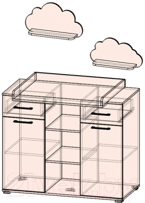 Комод пеленальный Интерлиния Toddler-2