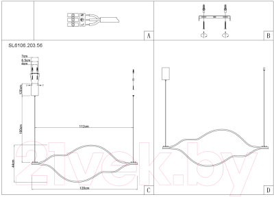 Люстра ST Luce Cortile SL6106.203.56
