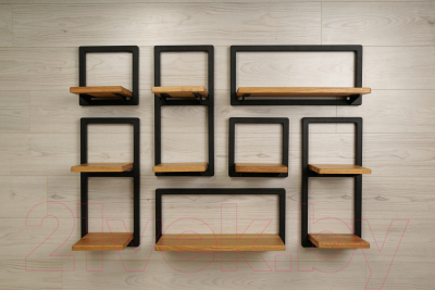 Полка Stal-Massiv Fly-HS 265x265 (дуб натуральный)