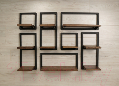 Полка Stal-Massiv Fly-DH 580x265 (дуб мореный)