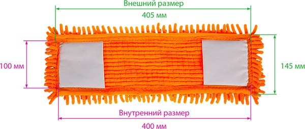 Моп для швабры OfficeClean Professional Микрофибра ворс