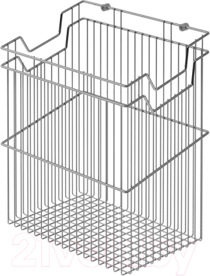 Корзина для белья откидная Starax S-8112-С (крепление к фасаду, хром) - фото