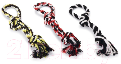 Игрушка для собак Beeztees Веревка с 2 узлами р.S / 641255