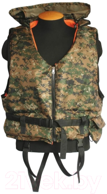 Страховочный жилет Спортивные мастерские Шкипер / SM-019 (XL-XXL, оранжевый/камуфляж)
