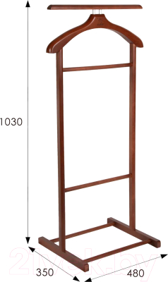 Стойка для одежды Мебелик Костюмная В 21Н