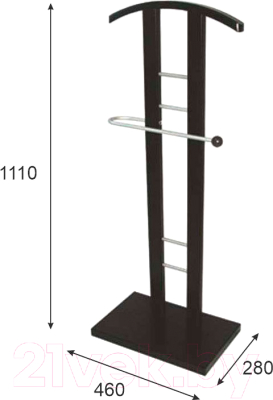 Стойка для одежды Мебелик Костюмная Галант 321