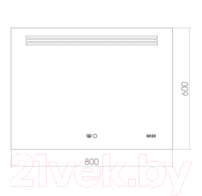 Зеркало Silver Mirrors Gemma 80x60 / ФР-00001400