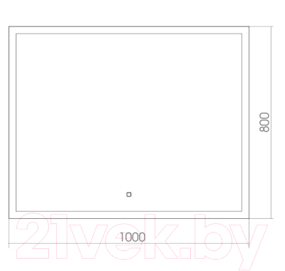 Зеркало Silver Mirrors Гуверт 100x80 / ФР-1539