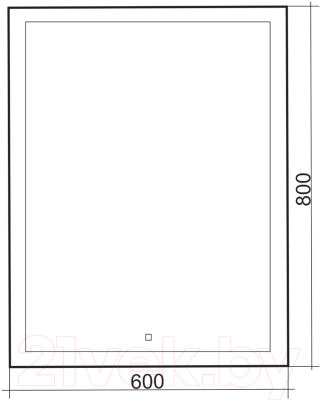 Зеркало Silver Mirrors Гуверт 60x80 / ФР-1540