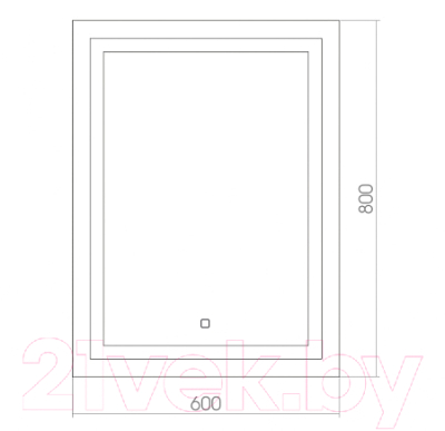 Зеркало Silver Mirrors Рига 60x80 / ФР-00001378