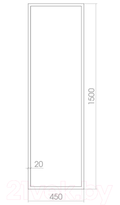 Зеркало Silver Mirrors Моника 45x150 / ФР-00001406