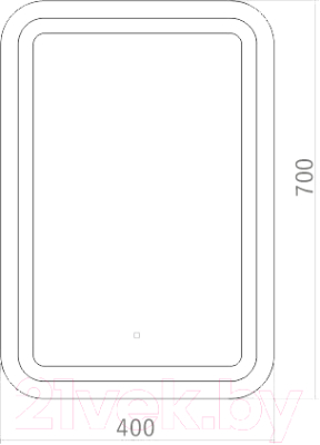 Зеркало Silver Mirrors Мальта 40x70 / ФР-00001372