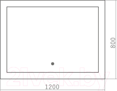 Зеркало Silver Mirrors Норма 120x80 / ФР-00001258