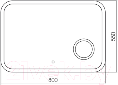 Зеркало Silver Mirrors Эльза 80x55 / ФР-00002156