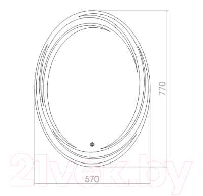 Зеркало Silver Mirrors Нормандия 57x77 / ФР-00000936