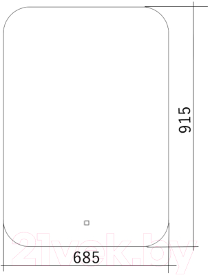Зеркало Silver Mirrors Паллада 68.5x91.5 / LED-00002242